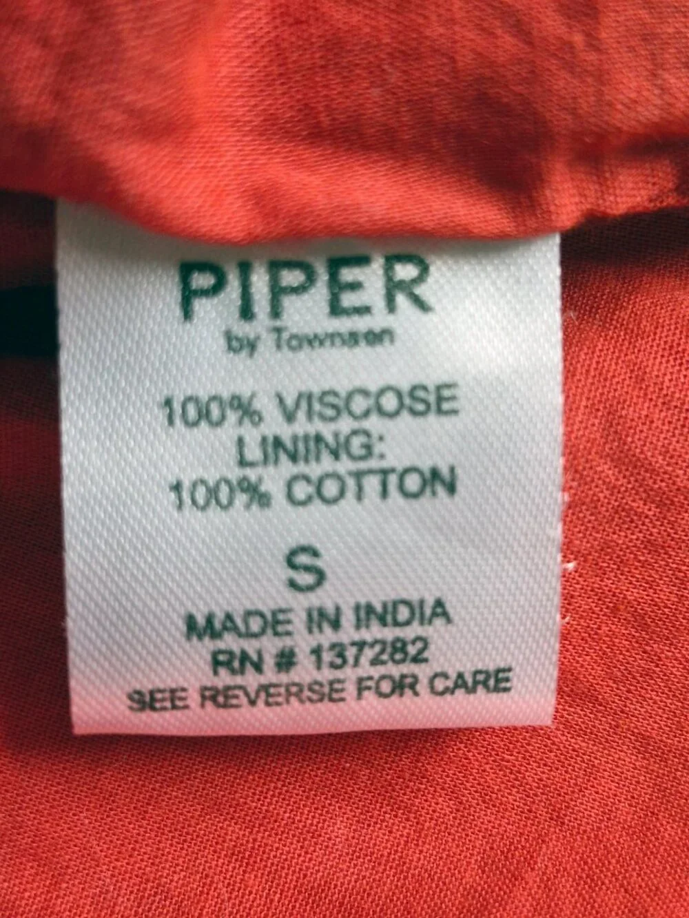 Piper by Townsen Red Swingy multicolored Tassel Hem Shorts Size M